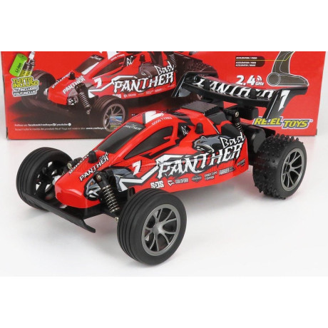 RE EL TOYS BUGGY BULLET BAD PANTER R/C N 7 RACING 2000 - RED 1/16