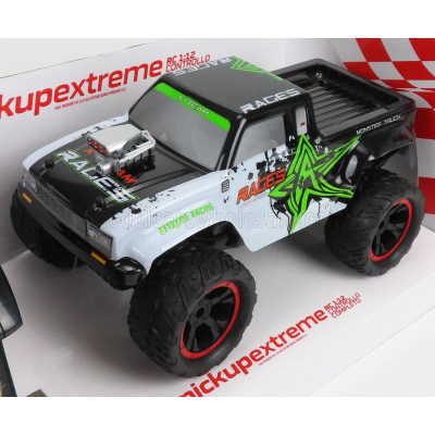 RE EL TOYS EXTREME X-TEAM PICK-UP BIGFOOT MONSTER 4X4 TRUCK 2019 - WHITE GREEN BLACK 1/12