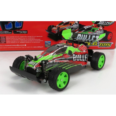 RE EL TOYS BUGGY BULLET R/C N 40 RACING 2000 - GREEN RED 1/18