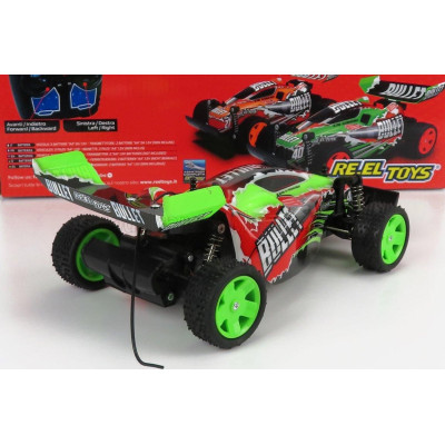 RE EL TOYS BUGGY BULLET R/C N 40 RACING 2000 - GREEN RED 1/18
