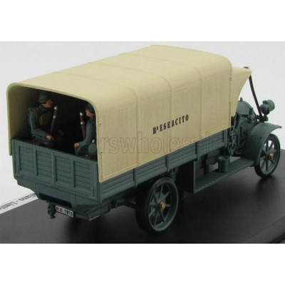 RIO MODELS FIAT 18BL TRUCK TELONATO ESERCITO ITALIANO 1915 - 100th ANNIVERSARY LA GRANDE GUERRA - MILITARY GREEN 1/43