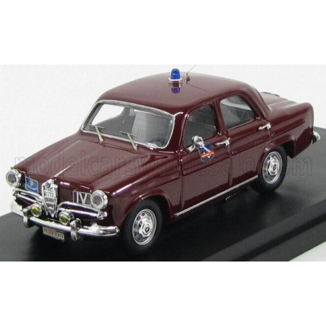 RIO MODELS ALFA ROMEO GIULIETTA 50th ANNIVERSARY POLIZIA AUTOSTRADALE AUTOSTRADA DEL SOLE 1964-2014 - BORDEAUX 1/43