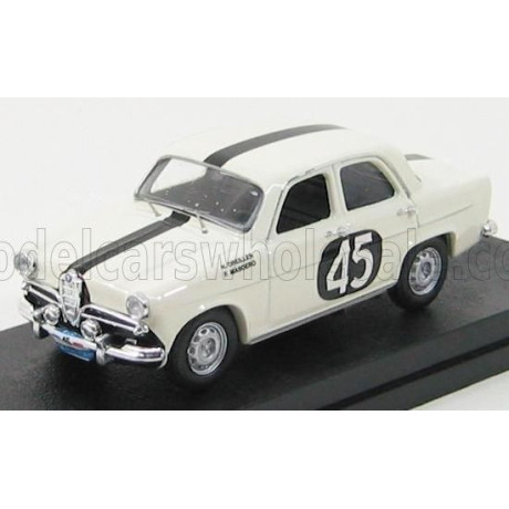 RIO MODELS ALFA ROMEO GIULIETTA TI RALLY TOUR DE FRANCE N 45 - WHITE 1/43