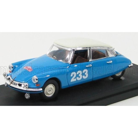 RIO MODELS CITROEN DS19 N 233 RALLY DI MONTECARLO 1963 - LIGHT BLUE IVORY 1/43