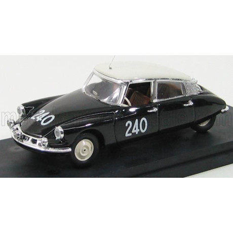 RIO MODELS CITROEN DS19 N 240 MILLE MIGLIA 1957 ZORE - DUBESSAY - BLACK IVORY 1/43