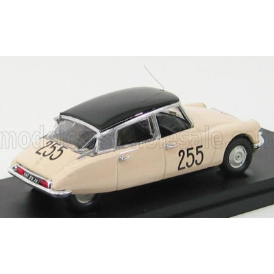 RIO MODELS CITROEN DS19 N 255 MILLE MIGLIA 1957 LEBES-FAILLY - IVORY BLACK 1/43