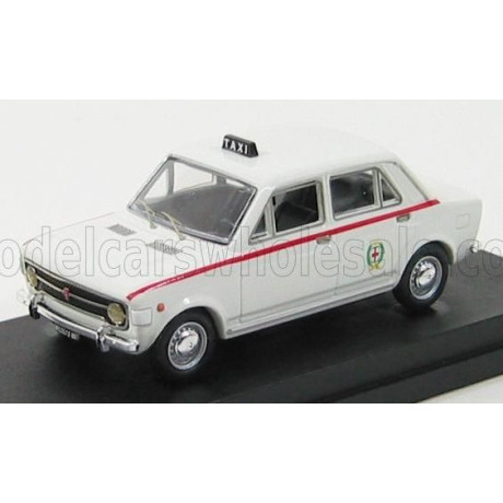 RIO MODELS FIAT 128 4-DOOR TAXI MILANO 1972 - WHITE 1/43