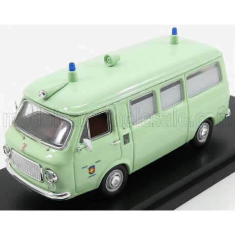 RIO MODELS FIAT 238 AMBULANZA CROCE GIALLA ANCONA 1970 - LIGHT GREEN 1/43