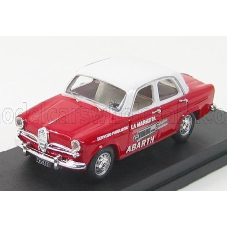 RIO MODELS ALFA ROMEO GIULIETTA SERVIZIO MARMITTE ABARTH 1957 - RED WHITE 1/43