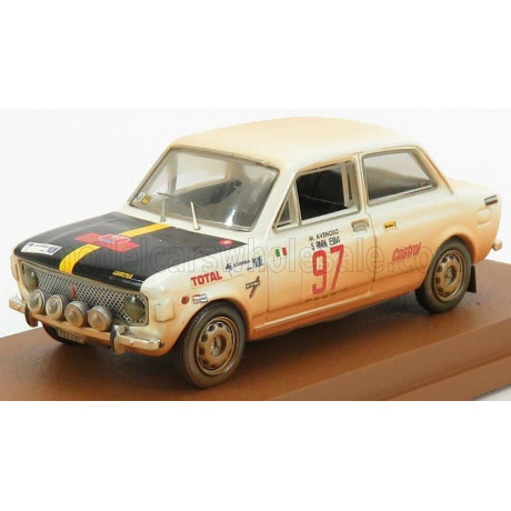 RIO MODELS FIAT 128 N 97 RALLY ISOLA D'ELBA 1972 M.AVENOSO - P.DINUNZIO - WHITE MUD 1/43