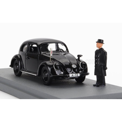 RIO MODELS VOLKSWAGEN BEETLE MAGGIOLINO 1939 - PERSONAL CAR GENERAL OSHIMA - WWII - BLACK 1/43