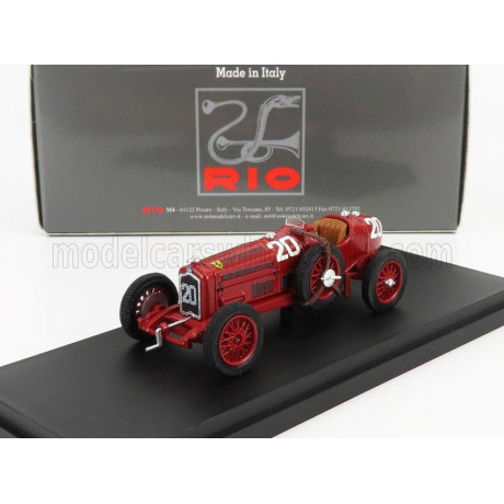 RIO MODELS ALFA ROMEO P3 TIPO B N 20 WINNER TARGA FLORIO 1935 A.BRIVIO - RED 1/43