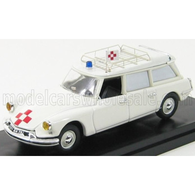 RIO MODELS CITROEN ID19 BREAK AMBULANCE - AMBULANZA 1959 (TV SERIES FILM L'AMANTE) - WHITE 1/43