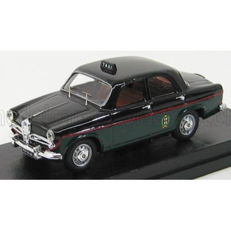 RIO MODELS ALFA ROMEO GIULIETTA TAXI MILANO 1959 - BLACK GREEN 1/43
