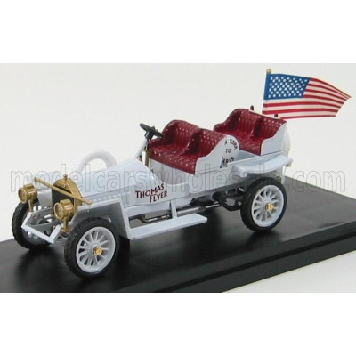 RIO MODELS THOMAS FLYER RALLY NEW YORK-PARIS 1908 T.FLYER - WHITE 1/43
