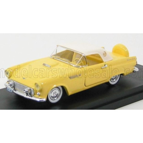 RIO MODELS FORD USA THUNDERBIRD CABRIOLET - CLOSED 1955 - YELLOW 1/43