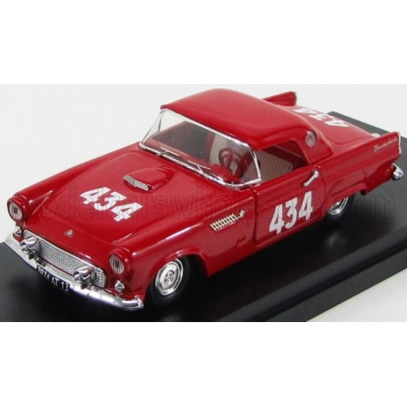 RIO MODELS FORD USA THUNDERBIRD COUPE N 434 MILLE MIGLIA 1957 SMADSA - RASELLI - RED 1/43