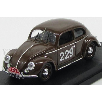 RIO MODELS VOLKSWAGEN BEETLE N 229 RALLY MONTECARLO 1952 NATHAN - SCHELLHAAS - BROWN 1/43
