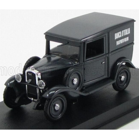 RIO MODELS FIAT BALILLA VAN 1936 - TRASPORTO VALORI BANCA D'ITALIA - BLACK 1/43