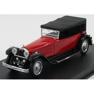 RIO MODELS BUGATTI TYPE 41 ROYALE TORPEDO CABRIOLET CLOSED 1927 - RED BLACK 1/43