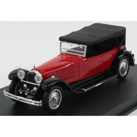 RIO MODELS BUGATTI TYPE 41 ROYALE TORPEDO CABRIOLET CLOSED 1927 - RED BLACK 1/43