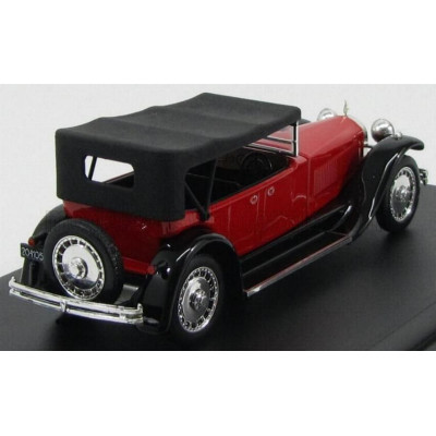 RIO MODELS BUGATTI TYPE 41 ROYALE TORPEDO CABRIOLET CLOSED 1927 - RED BLACK 1/43