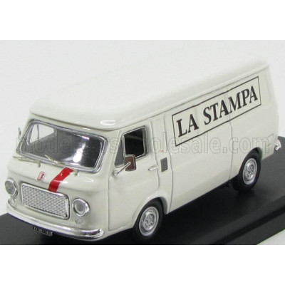RIO MODELS FIAT 238 VAN LA STAMPA 1970 - WHITE 1/43