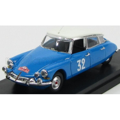 RIO MODELS CITROEN DS21 N 32 WINNER RALLY MONTECARLO (DAMES) 1966 POINETET - FOUGERAY - BLUETTE WHITE 1/43