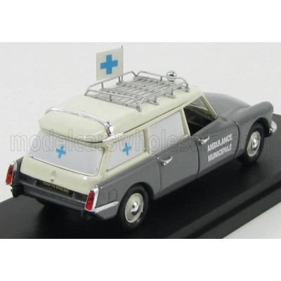 RIO MODELS CITROEN DS19 BREAK AMBULANZA MUNICIPALE 1962 - AMBULANCE - 2 TONE GREY 1/43