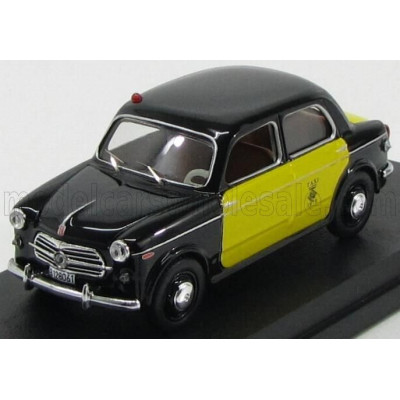 RIO MODELS FIAT 1100/103 TAXI BARCELLONA 1956 - BLACK YELLOW 1/43