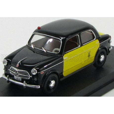 RIO MODELS FIAT 1100/103 TAXI BARCELLONA 1956 - BLACK YELLOW 1/43