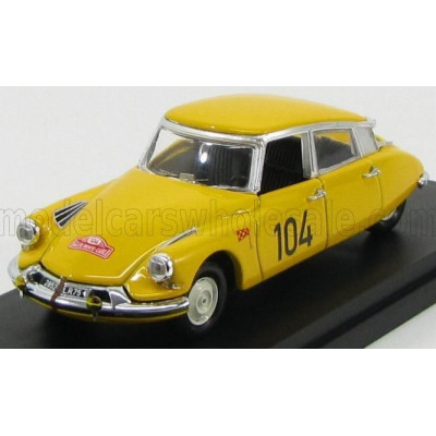 RIO MODELS CITROEN DS19 N 104 RALLY MONTECARLO 1962 MAUREL - COURBE - YELLOW 1/43