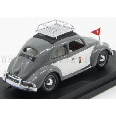RIO MODELS VOLKSWAGEN BEETLE SWISS POST 1963 - BLACK WHITE 1/43