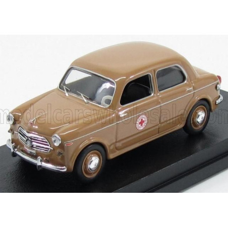 RIO MODELS FIAT 1100/103 CROCE ROSSA ITALIANA C.R.I. AMBULANZA 1956 - CREAM 1/43