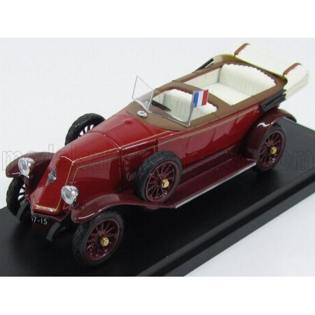 RIO MODELS RENAULT 40CV CABRIOLET OPEN PRESIDENTIAL 1925 - PERSONAL CAR GASTON DOUMERGUE - 2 TONE RED 1/43