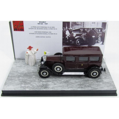 RIO MODELS FIAT 525 1929 - PERSONAL CAR PAPA PIO XI - POPE PIO XI - BLACK 1/43