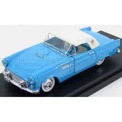 RIO MODELS FORD USA THUNDERBIRD SPIDER SOFT-TOP 1956 - LIGHT BLUE WHITE 1/43
