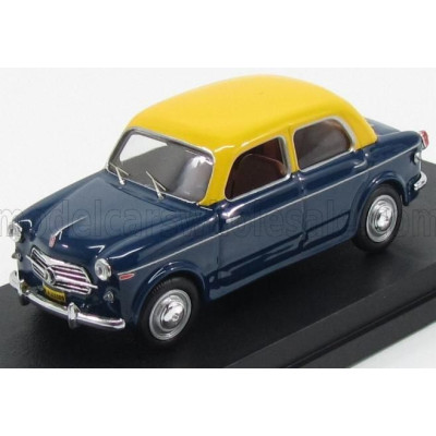 RIO MODELS FIAT 1100TV TAXI MUMBAI INDIA 1956 - BLUE YELLOW 1/43