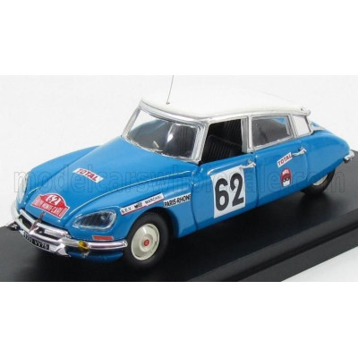 RIO MODELS CITROEN DS21 N 62 RALLY MONTECARLO 1970 SALOMON - SAINTIGNY - BLUE IVORY 1/43
