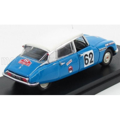 RIO MODELS CITROEN DS21 N 62 RALLY MONTECARLO 1970 SALOMON - SAINTIGNY - BLUE IVORY 1/43