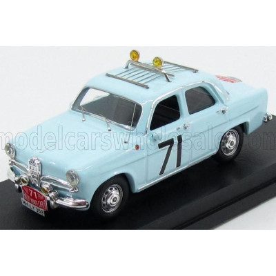RIO MODELS ALFA ROMEO GIULIETTA TI N 71 RALLY MONTECARLO 1960 LOFFLER - JOHANSSON - LIGHT BLUE 1/43