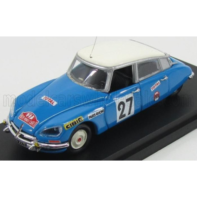 RIO MODELS CITROEN DS21 N 27 RALLY MONTECARLO 1970 POUDEROUX - VINCENT - BLUE 1/43