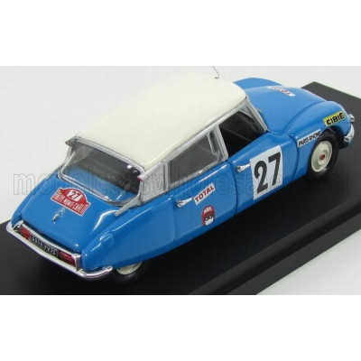 RIO MODELS CITROEN DS21 N 27 RALLY MONTECARLO 1970 POUDEROUX - VINCENT - BLUE 1/43