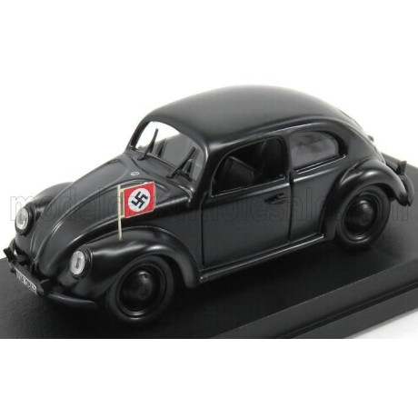 RIO MODELS VOLKSWAGEN BEETLE MAGGIOLINO SS GESTAPO 1945 POLICE MILITARY - BLACK 1/43