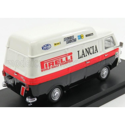 RIO MODELS FIAT 238 VAN TETTO ALTO 1970 - ASSISTENZA RALLY PIRELLI LANCIA - WHITE BLACK RED 1/43