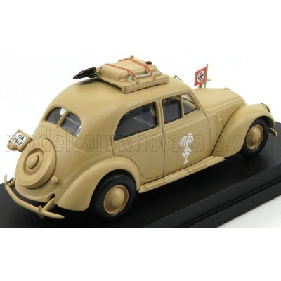 RIO MODELS FIAT 1500 DEUTSCHE AFRIKA KORPS SERVICE 1941 - YELLOW MILITARY 1/43