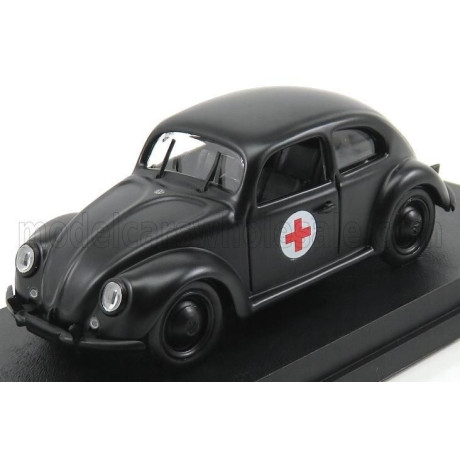 RIO MODELS VOLKSWAGEN BEETLE MILITARY AMBULANCE 1943 - BLACK 1/43