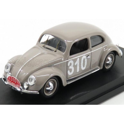 RIO MODELS VOLKSWAGEN BEETLE MAGGIOLINO N 310 RALLY MONTECARLO 1954 MOURIER - RAMSING - GREY 1/43