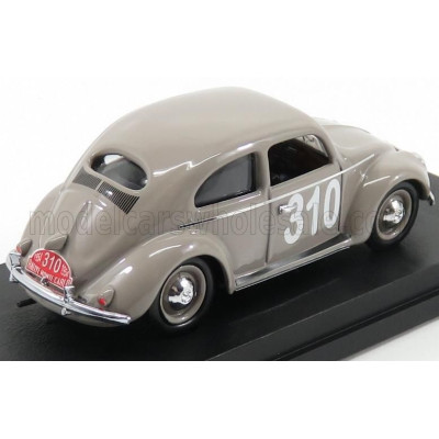 RIO MODELS VOLKSWAGEN BEETLE MAGGIOLINO N 310 RALLY MONTECARLO 1954 MOURIER - RAMSING - GREY 1/43