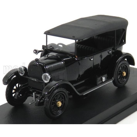 RIO MODELS FIAT 501 CABRIOLET CLOSED LA SAETTA DEL RE 1919 - BLACK 1/43